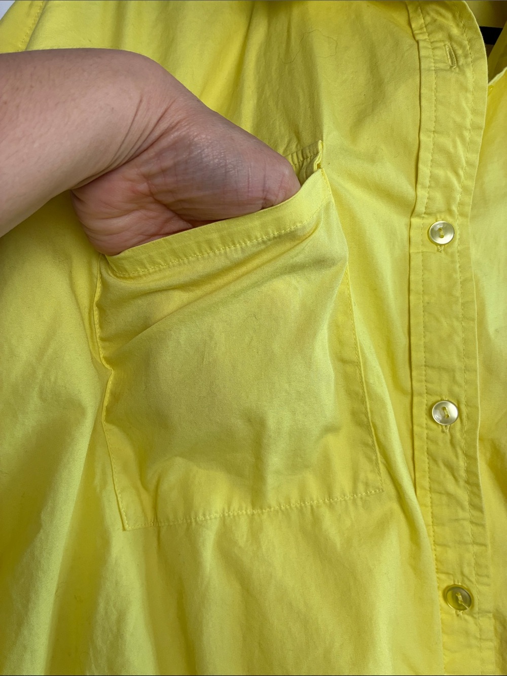 Cynthia Steffe Bright Yellow Button-Front Jean Jacket - Picture 5 of 11